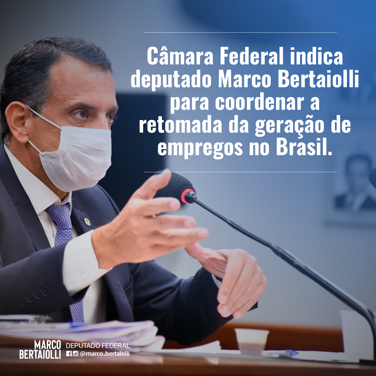 Bertaiolli faz reunião no Ministério da Economia para discutir o  “Ambiente de Negócios” no Brasil